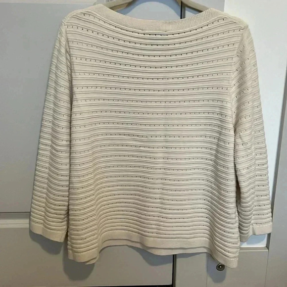 Ann Taylor creamy white sweater - Picture 3 of 4